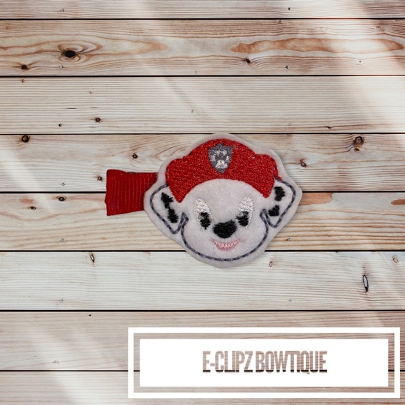 New Paw Patrol Marshall feltie hair clip for babies/toddlers/girls - Picture 1 of 2